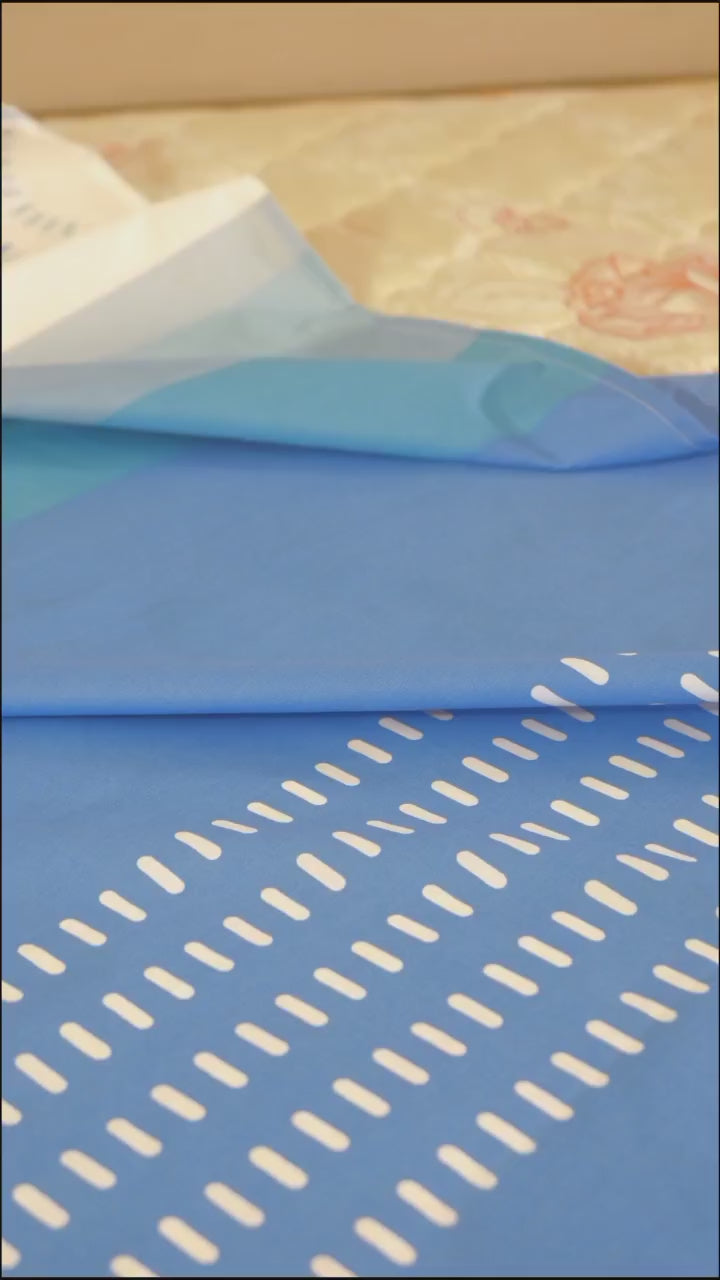 Blue Circle King Bed Set