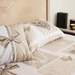 King Quilt Printed Quilt Set (Hearts)