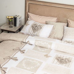 King Quilt Printed Quilt Set (Hearts)