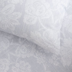 Soft Cotton King Quilt Set White Floral