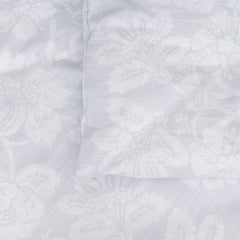 Soft Cotton King Quilt Set White Floral
