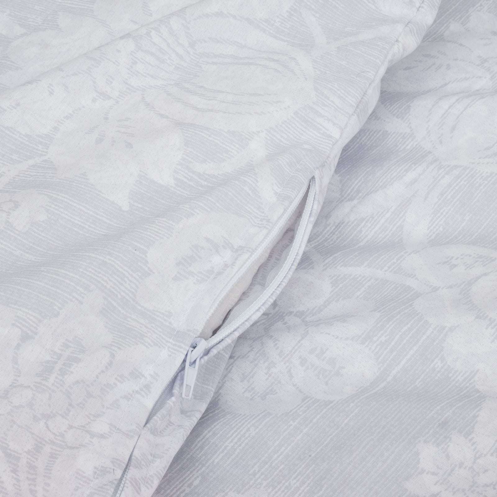 Soft Cotton King Quilt Set White Floral