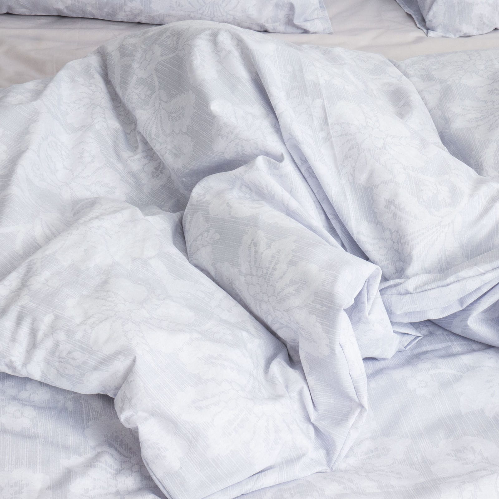 Soft Cotton King Quilt Set White Floral