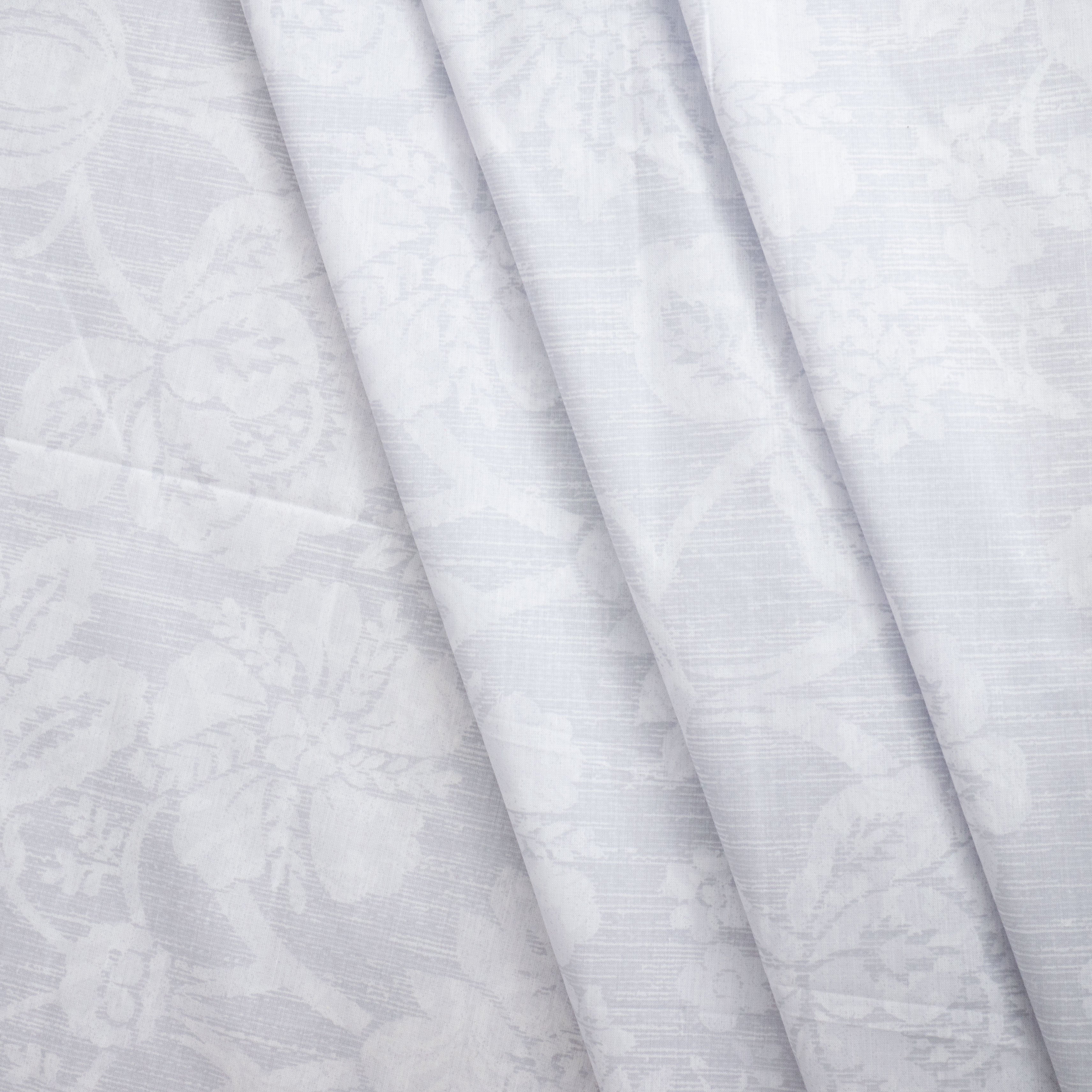 White Floral Kind Bed Set