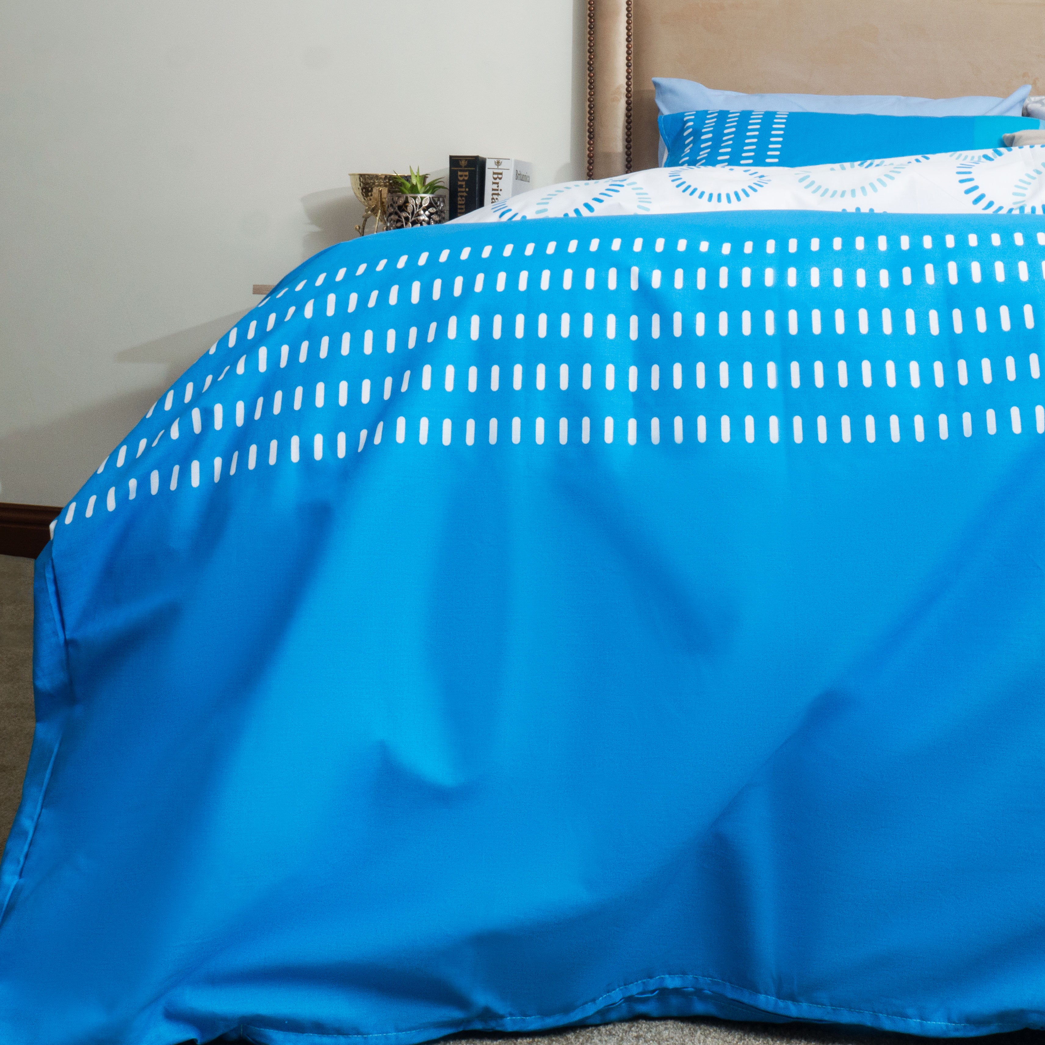Blue Circles King Quilt Cover Set