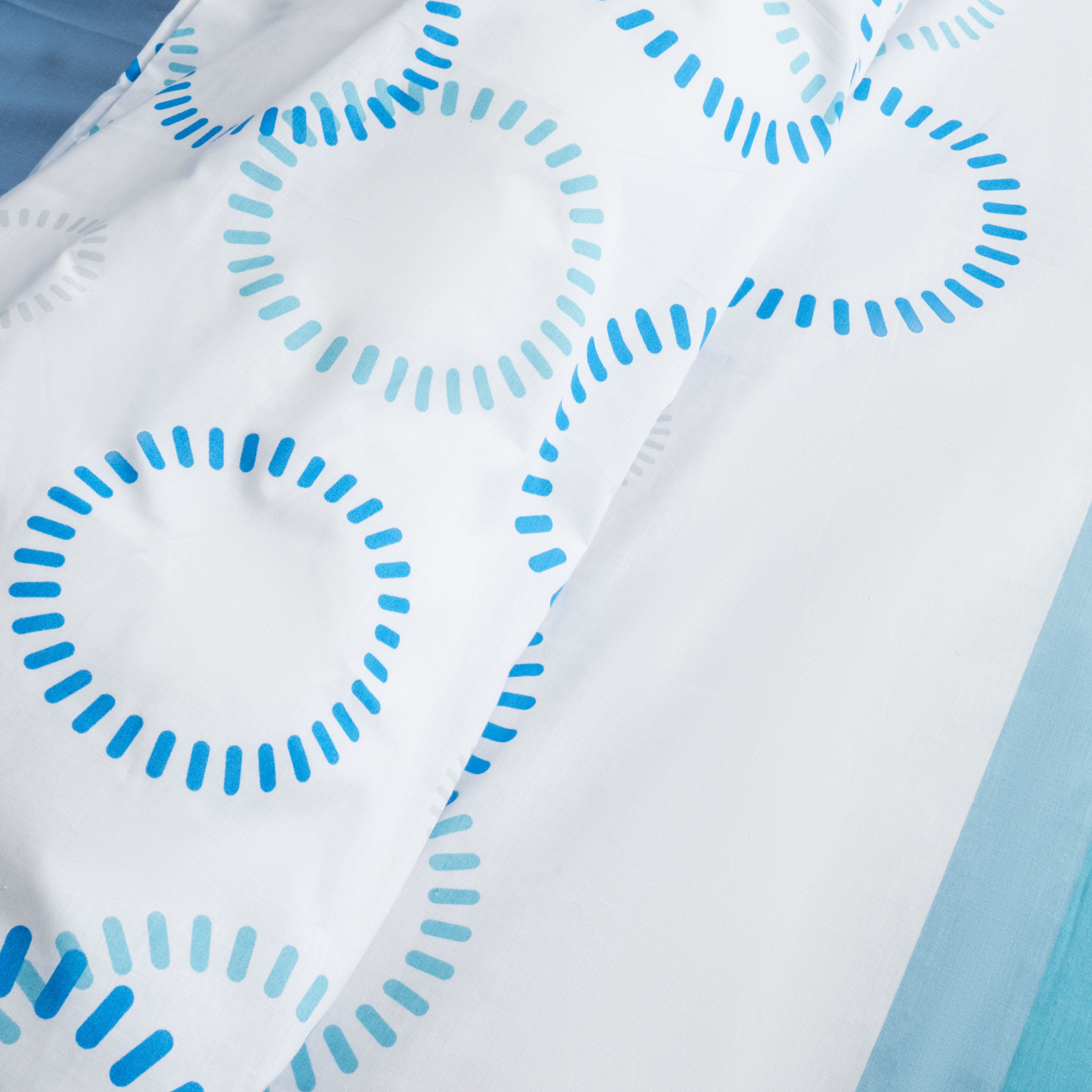 Blue Circles King Quilt Cover Set