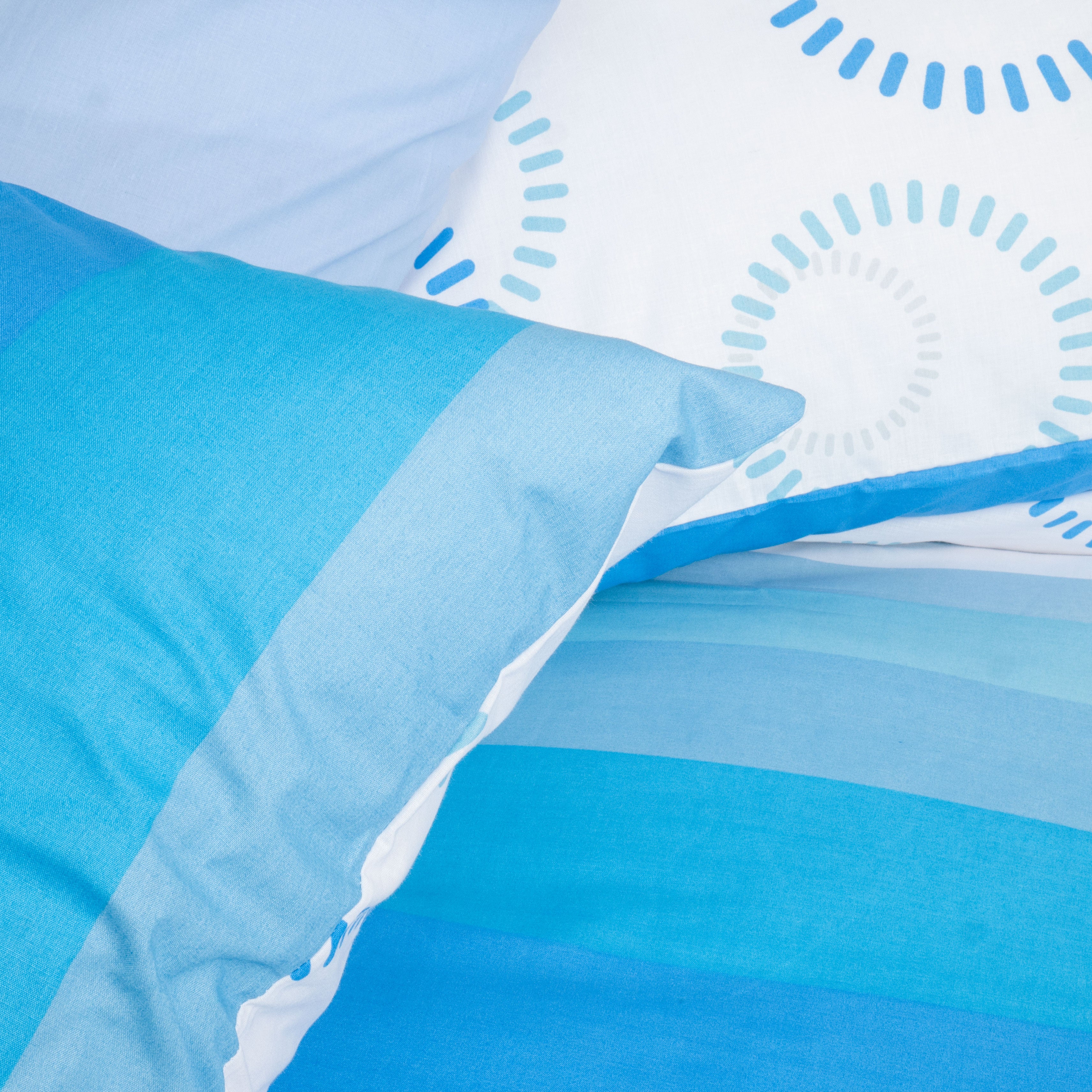 Blue Circles King Quilt Cover Set